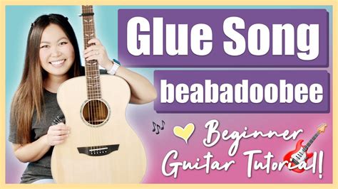 Glue Song - beabadoobee Beginner Guitar Lesson Tutorial EASY Chords ...