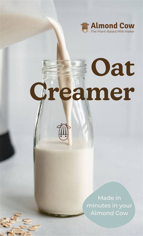 Oat Creamer – Almond Cow | Almond milk coffee creamer, Oat milk recipe ...