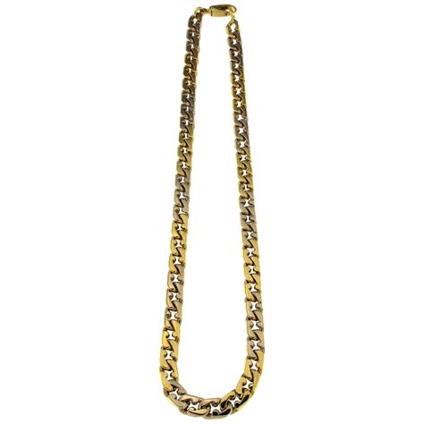 24 Karat Yellow Gold Box Chain Necklace at 1stDibs