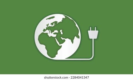 Green Earth Power Plug Electric Concept Stock Vector (Royalty Free) 2284041347 | Shutterstock