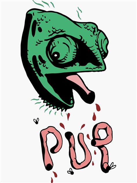 "PUP BAND ROCK " Sticker by Keeleybeier | Redbubble