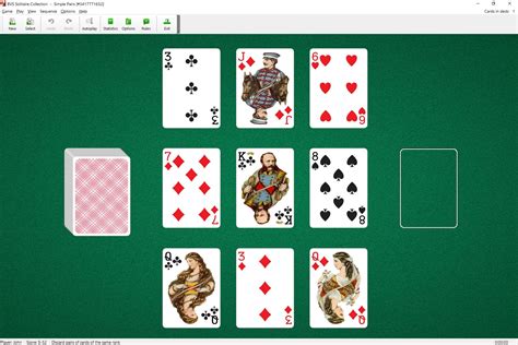 Simple Pairs Solitaire