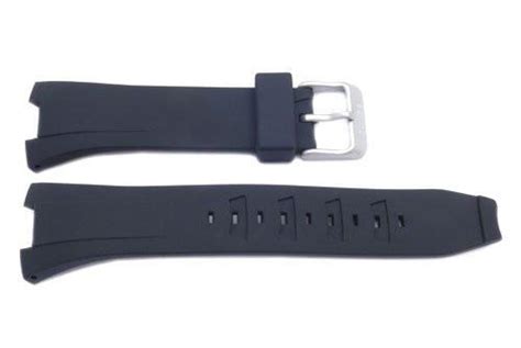 Genuine Seiko Black Rubber Coutura 25mm Watch Strap - 4KG2ZB – Total ...