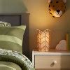 Rattan Tulip Cylinder Bedside Kids' Lamp - Pillowfort™ : Target