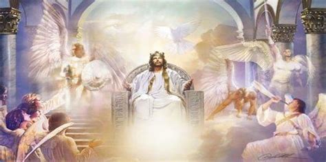 Jesus On The Throne In Heaven