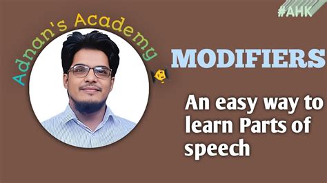 Modifiers || Basic English Grammar || Parts Of Speech - YouTube