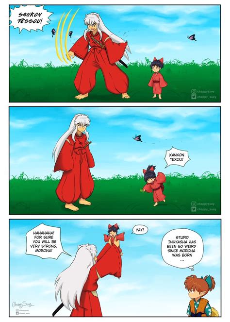 Inuyasha and Moroha in 2021 | Inuyasha, Inuyasha funny, Inuyasha love