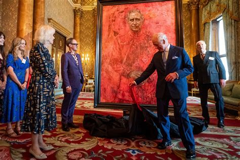 The New Royal Portrait of King Charles III Is Big, Red Controversy ...