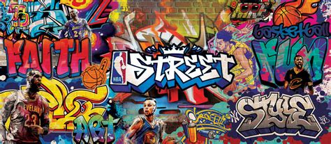 NBA Graffiti Wall Mural by gossipgirl013 on DeviantArt