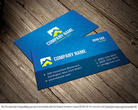 Free Vector Business Card Template