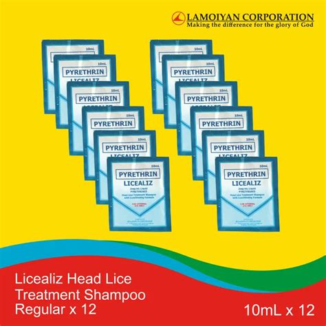 Licealiz Head Lice Treatment Shampoo Regular 10mL x 12 | Lazada PH