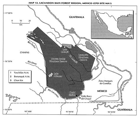 Lacandon Jungle Map