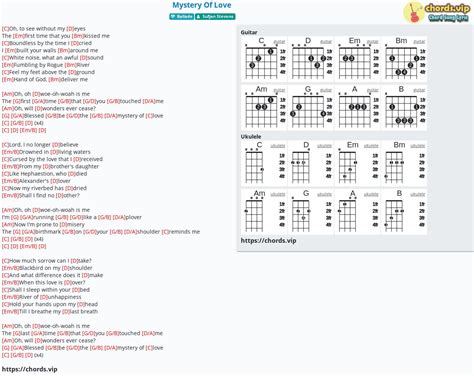 Chord: Mystery Of Love - tab, song lyric, sheet, guitar, ukulele | chords.vip