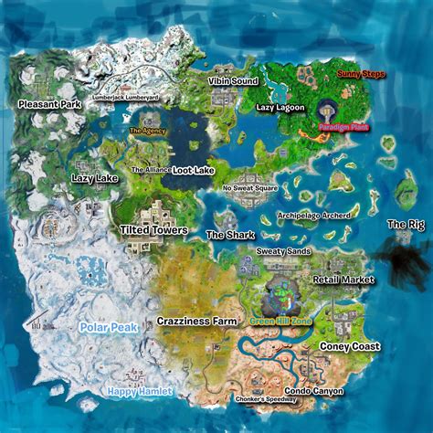 My Fortnite Chapter 4 Season 1 Map Concept(A New Reality) with named ...