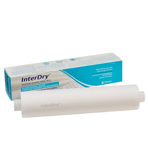 InterDry Silver Moisture Wicking Fabric InterDry 10 x 144" Roll Sterile, 10 EA/CS - Coloplast ...