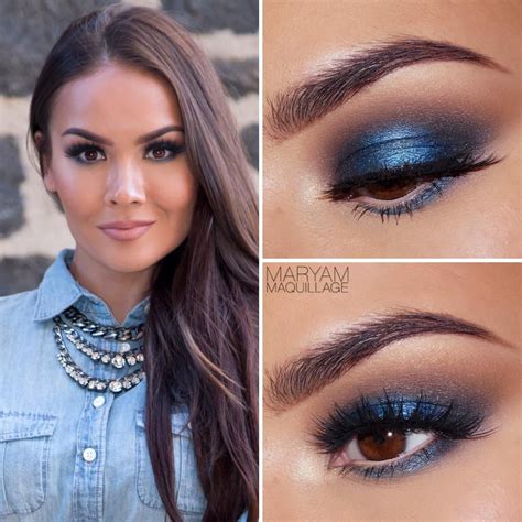 "Out of the Blue" Makeup & Style (! Maryam Maquillage !) | Blue makeup ...