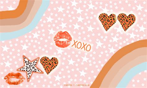 40+ Cute Valentine’s Day Wallpaper Ideas : Wild Heart Pink Background I Take You | Wedding ...