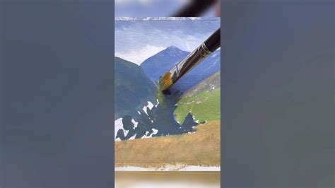 How to Paint a Landscape Using Gouache Paint #art #gouache # ...