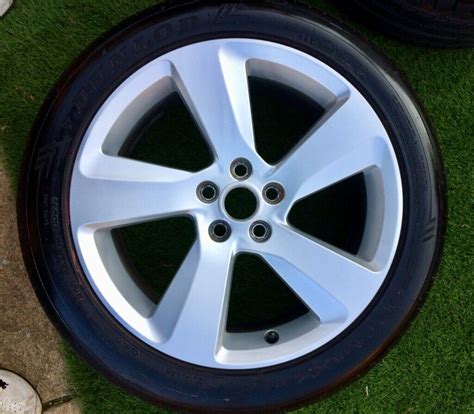 JAGUAR 18" 4 ALLOY WHEELS WITH TYRES WITH 8 CENTRE CAPS | in Morpeth ...