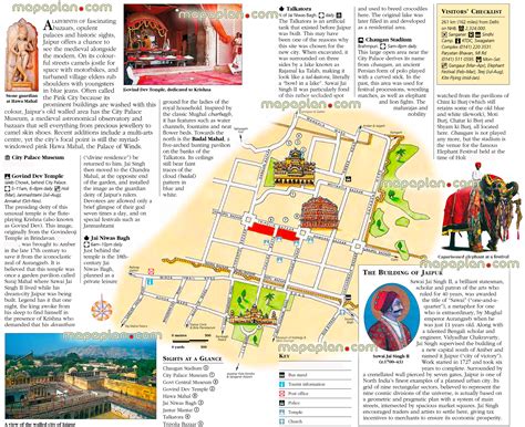 Jaipur top tourist attractions map - Jaipur city centre free travel guide - Top 10 must-see ...