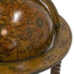 Vintage World Globe Cocktail Bar on Barley Twist Base | Grandview Mercantile