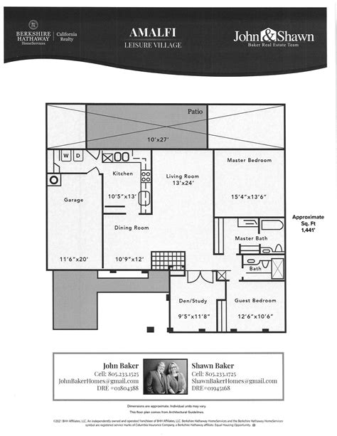 Leisure Village Floor Plans - John and Shawn Baker