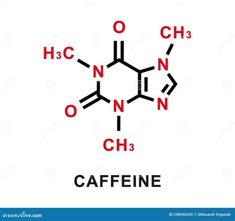 Caffeine Chemical Formula. Caffeine Chemical Molecular Structure ...