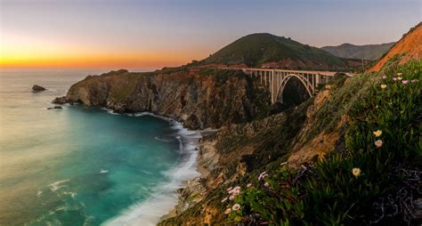 Download Sea Ocean Coast California Big Sur Bixby Creek Bridge Man Made Bridge 8k Ultra HD Wallpaper