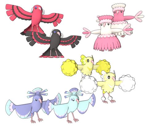 3DS - Pokémon Sun / Moon - #741 Oricorio - The Models Resource