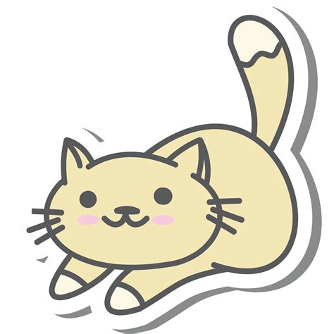 Aesthetic Cat Sticker Various Poses 16731418 PNG