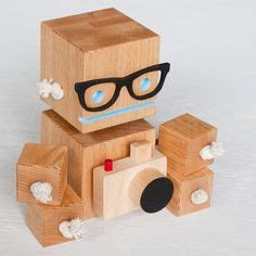 9 Block Bots ideas | wood toys, wood crafts, wooden toys