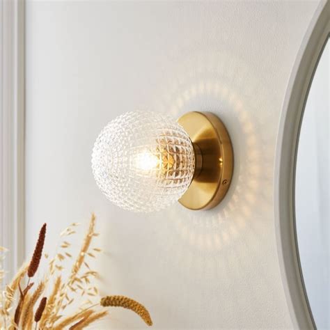 West Elm Edie Prismatic Sconce, Antique Brass - AptDeco