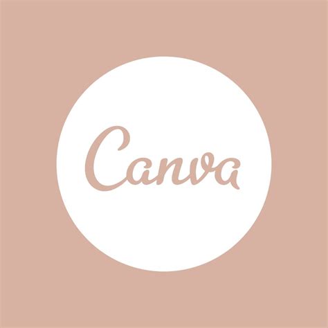 Logo Canva App, Beige Icons:), Application Icon, Iphone Wallpaper Ios, Pink Instagram, Cream ...