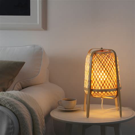 KNIXHULT bamboo, Table lamp - IKEA