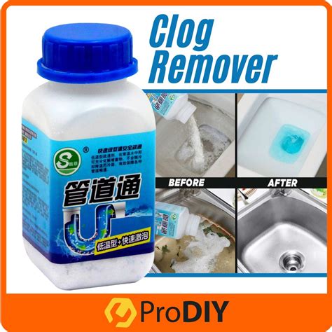 Clog Remover Dredging Drain Pipe Basin Cleaner Clogged Drainage Powder ...