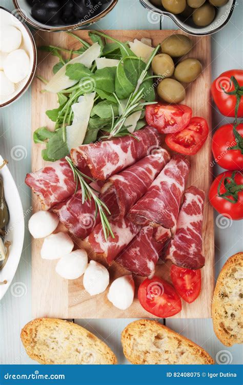 Italian Capicola, Cured Pork Meat Stock Image - Image of charcuterie, meat: 82408075