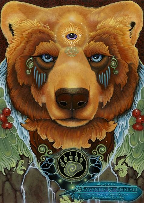 EarthSpirit | Spirit animal art, Bear spirit animal, Visionary art