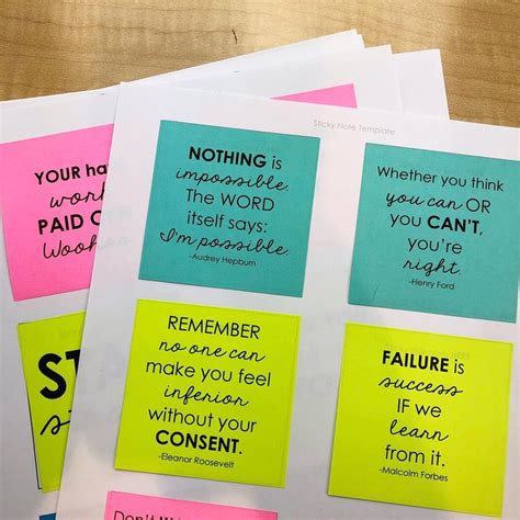 55 Growth Mindset Sticky Note Quotes: Motivate Students - The SuperHERO Teacher