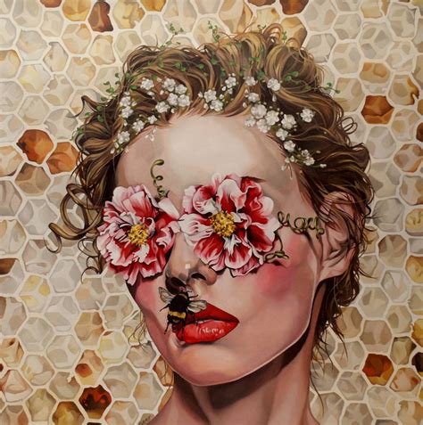 Honeybee ( commission) Painting | Painting, Illustrations and posters, Beauty in art