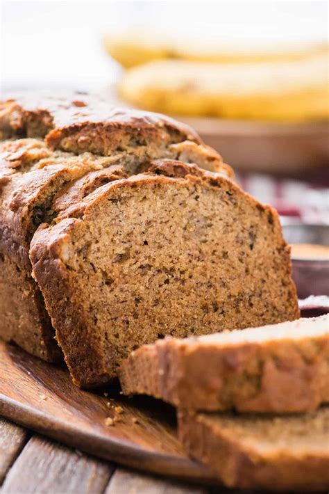 Easy Banana Bread - moist banana bread recipe, 10 ingredients!