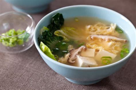 Tofu and Mushroom Miso Soup • Steamy Kitchen Recipes