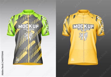 Cycling Jersey Mockup Stock Template | Adobe Stock