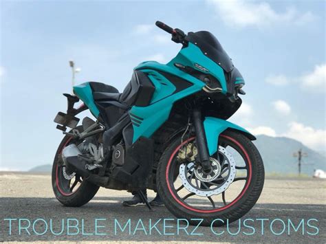 Customised Bajaj Pulsar RS 200 By Trouble Makerz Looks Meaner