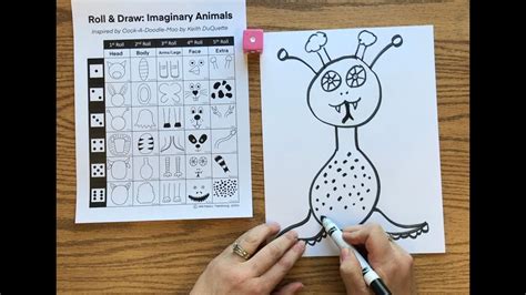 Roll and Draw an Imaginary Animal - YouTube