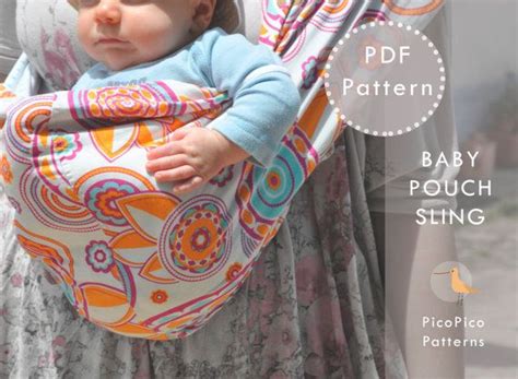 Baby sling pattern and tutorial. Doll sling pattern. Pouch sling carrier PDF. Children … | Baby ...