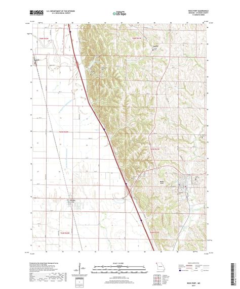 MyTopo Rock Port, Missouri USGS Quad Topo Map