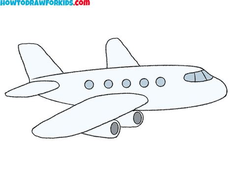 How to Draw an Airplane | Airplane drawing, Simple airplane drawing ...