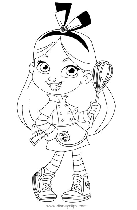 Alice's Wonderland Bakery Coloring Pages