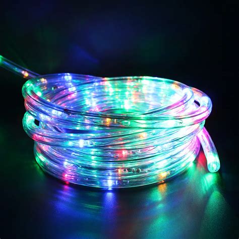 1 20m Flexible Rainbow Tube waterproof Holiday LED String Light 8 modes ...