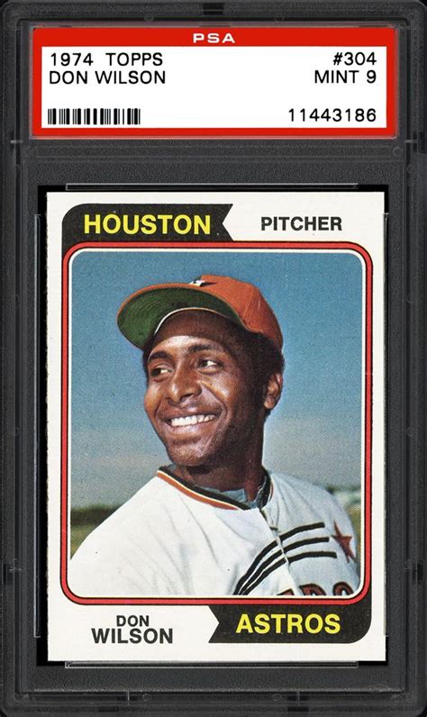 1974 Topps Don Wilson | PSA CardFacts®